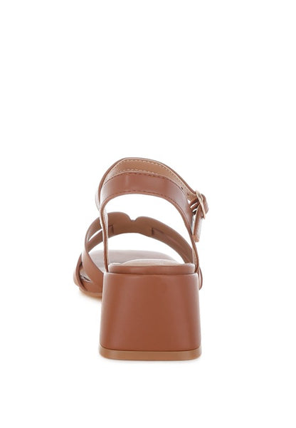 Eliska Strappy Square Toe Block Heels - Tigbul's Variety Fashion Shop