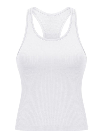 Round Neck Racerback Active Tank - Tigbul's Variety Fashion Shop