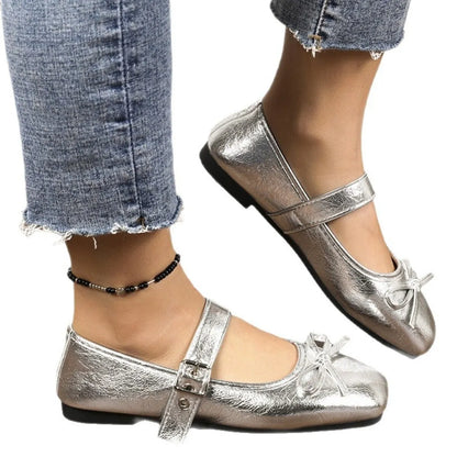 Square Toe Flats Slip-Ons - Tigbul's Variety Fashion Shop