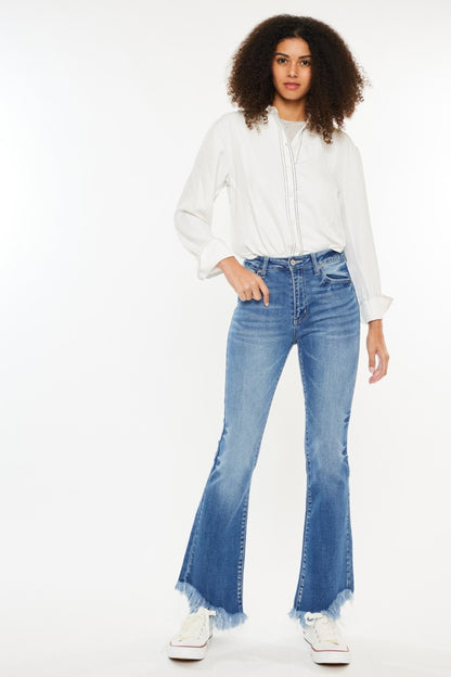 Kancan High Rise Frayed Hem Jeans - Tigbul's Variety Fashion Shop