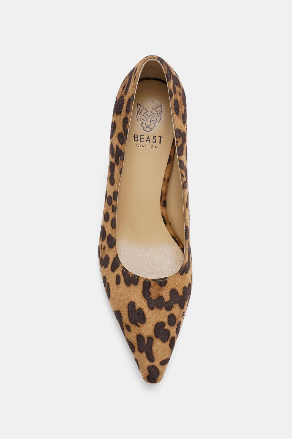 Brown Leopard Faux Suede Leopard Point Toe Pumps - Tigbul's Variety Fashion Shop