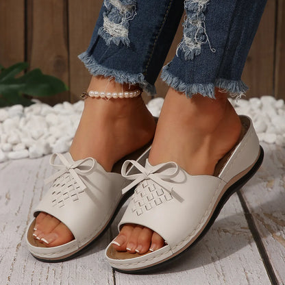 Open Toe Wedge Sandals - Tigbul's Variety Fashion Shop