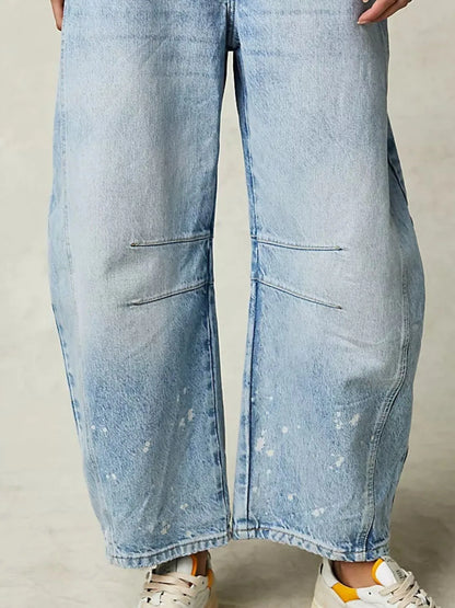 Wide Leg Relaxed Fit Jeans - Tigbul's Variety Fashion Shop
