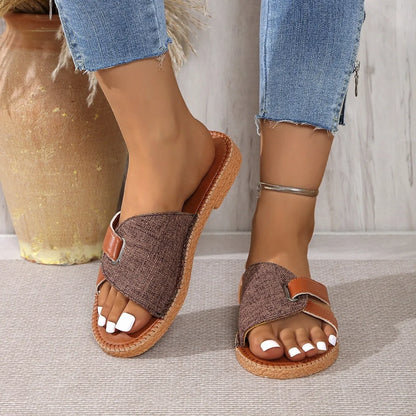 Casual Two Tone Sandals - Tigbul's Variety Fashion Shop