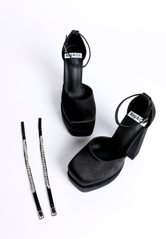 Martini Sky High Platform Sandals - Tigbul's Variety Fashion Shop