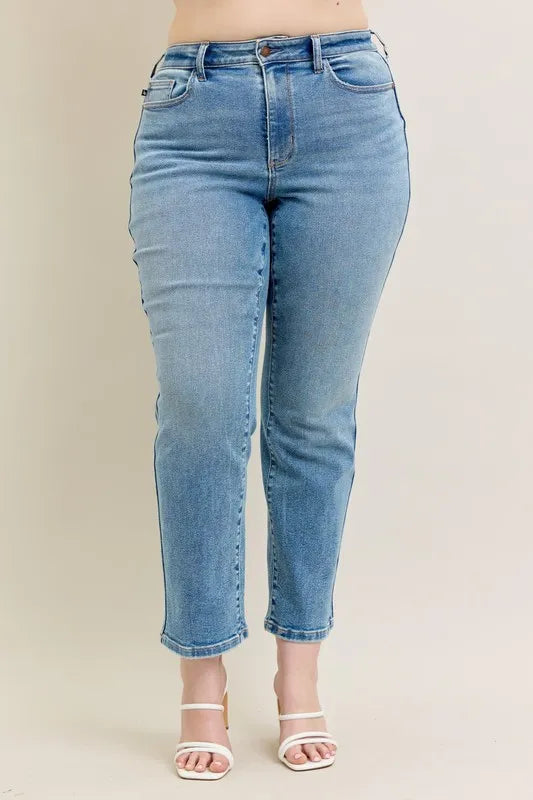 Judy Blue Vintage Straight Jeans Small - 24W - Tigbul's Variety Fashion Shop