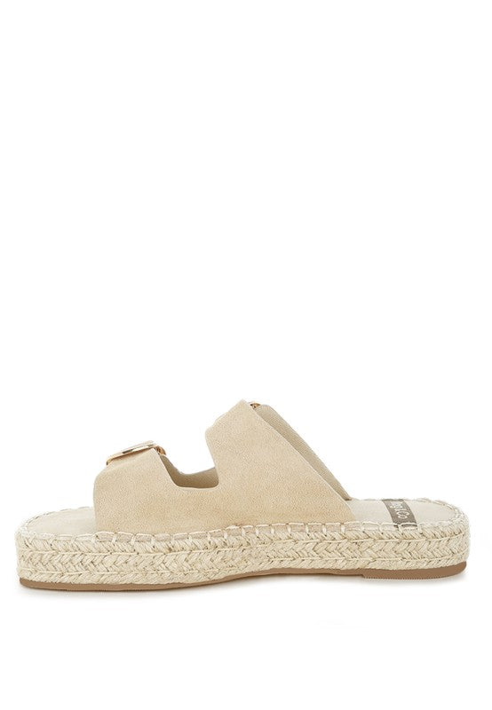 Kuopa Genuine Soft Leather Espadrille Flatform - Tigbul's Variety Fashion Shop