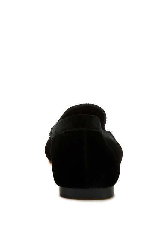 Robua Velvet Flat Loafers - Tigbul's Variety Fashion Shop