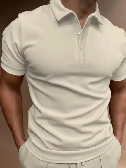 Men's Full Size Collared Neck Short Sleeve Polo Plus Size - Tigbul's Variety Fashion Shop