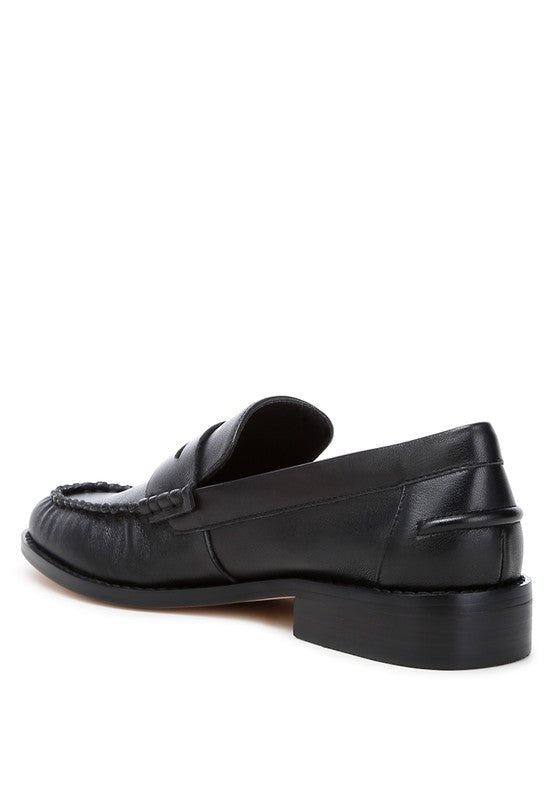 Plavia Genuine Leather Loafers - Tigbul's Variety Fashion Shop