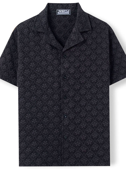 Men's Plus Size Button Down Short Sleeve Shirt - Tigbul's Variety Fashion Shop