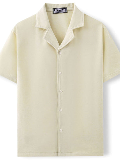 Men's Plus Size Button Down Short Sleeve Shirt - Tigbul's Variety Fashion Shop