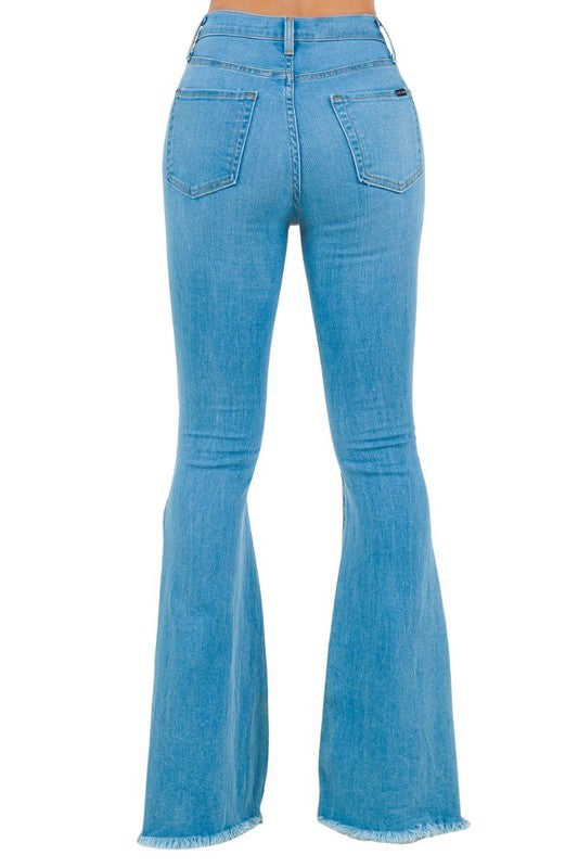 Rodeo Bell Bottom Jean Light Wash- inseam 30 - Tigbul's Variety Fashion Shop