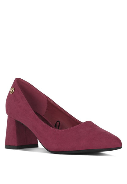 Malai Block Heel Pumps - Tigbul's Variety Fashion Shop