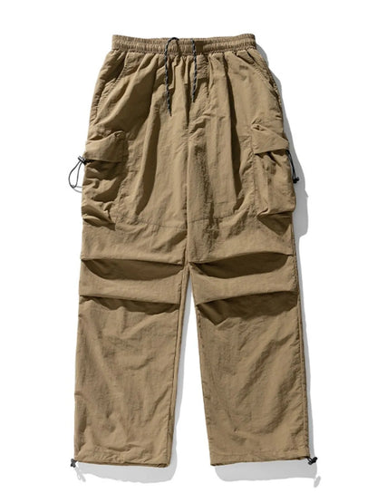 Men's Plus Size Elastic Waist Pants with Pockets - Tigbul's Variety Fashion Shop