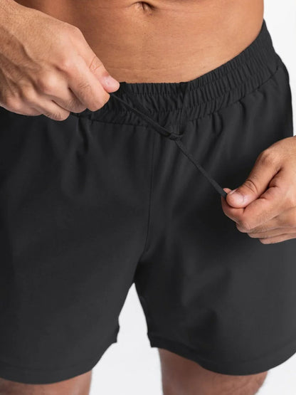 Men's Elastic Waist Active Shorts - Tigbul's Variety Fashion Shop