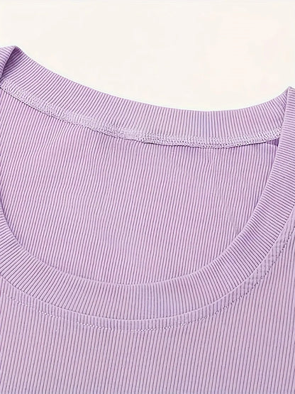 Scoop Neck Short Sleeve T-Shirt - Tigbul's Variety Fashion Shop