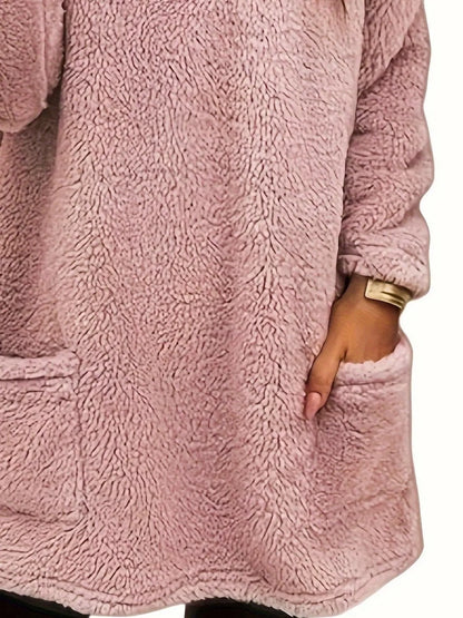 Fleece Long Sleeve Sweatshirt - Tigbul's Variety Fashion Shop