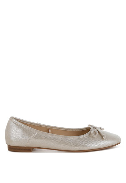 Agshin Metallic Ballet Flats - Tigbul's Variety Fashion Shop
