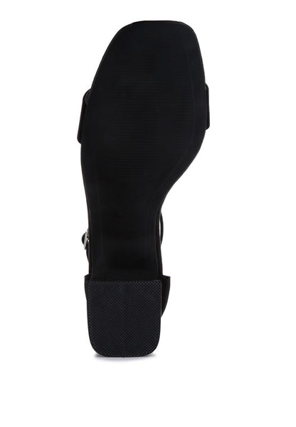 Eshe Block Heel Sandals - Tigbul's Variety Fashion Shop