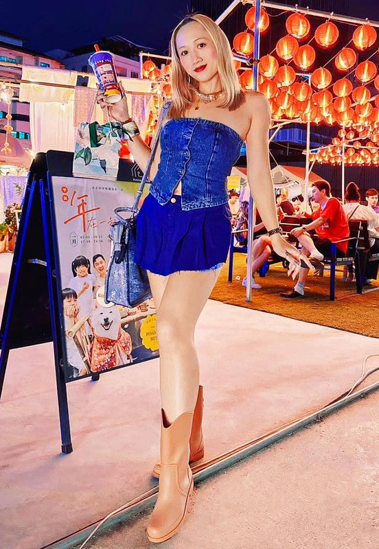 Overcloud Stylish High Rainboots - Tigbul's Variety Fashion Shop