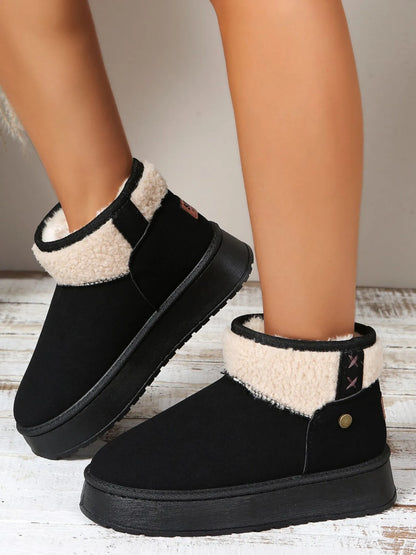 Platform Sherpa Lined Winter Boots - Tigbul's Variety Fashion Shop