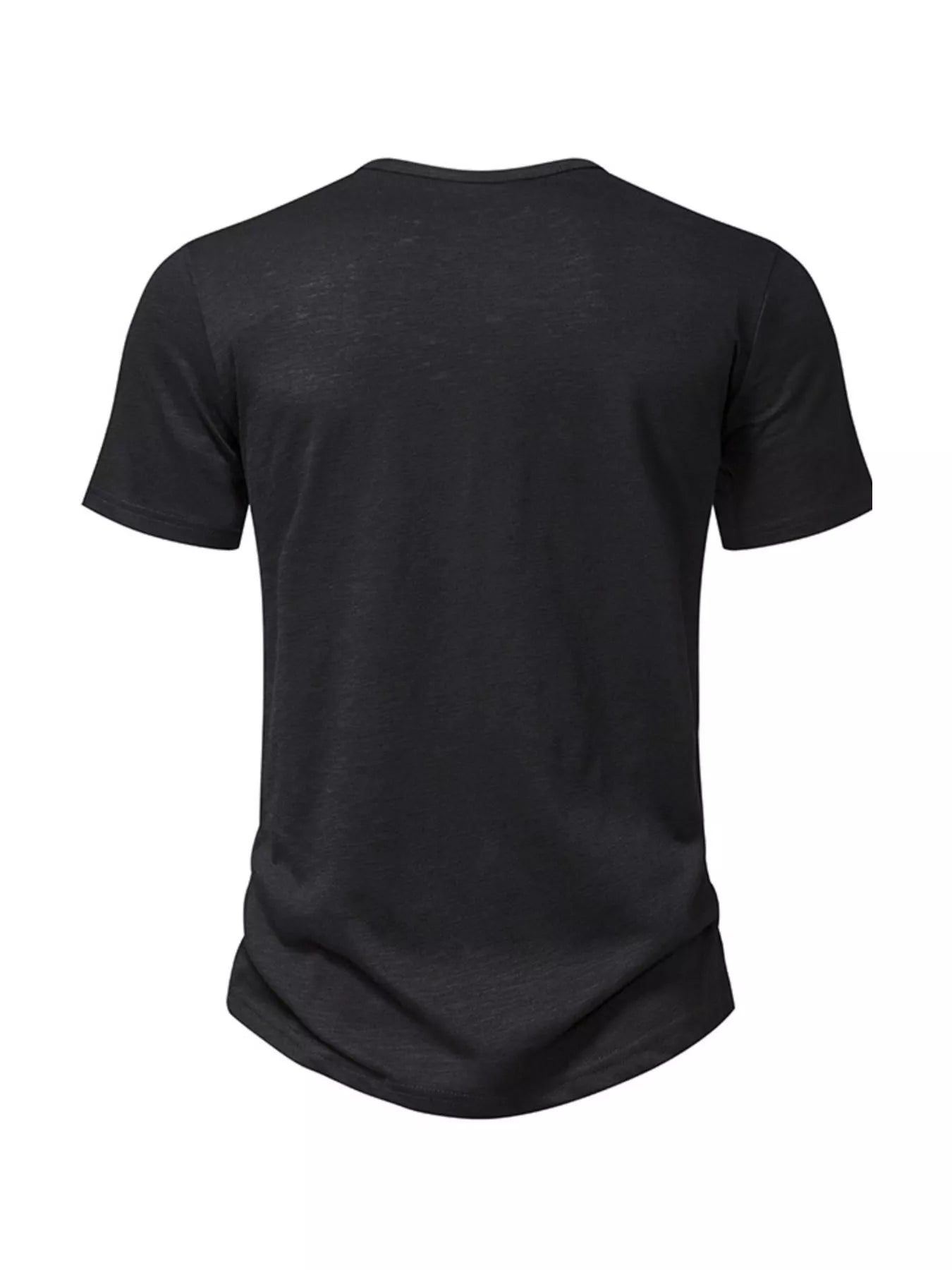Men's Casual Button Detail Henley T-Shirt - Tigbuls Variety Fashion