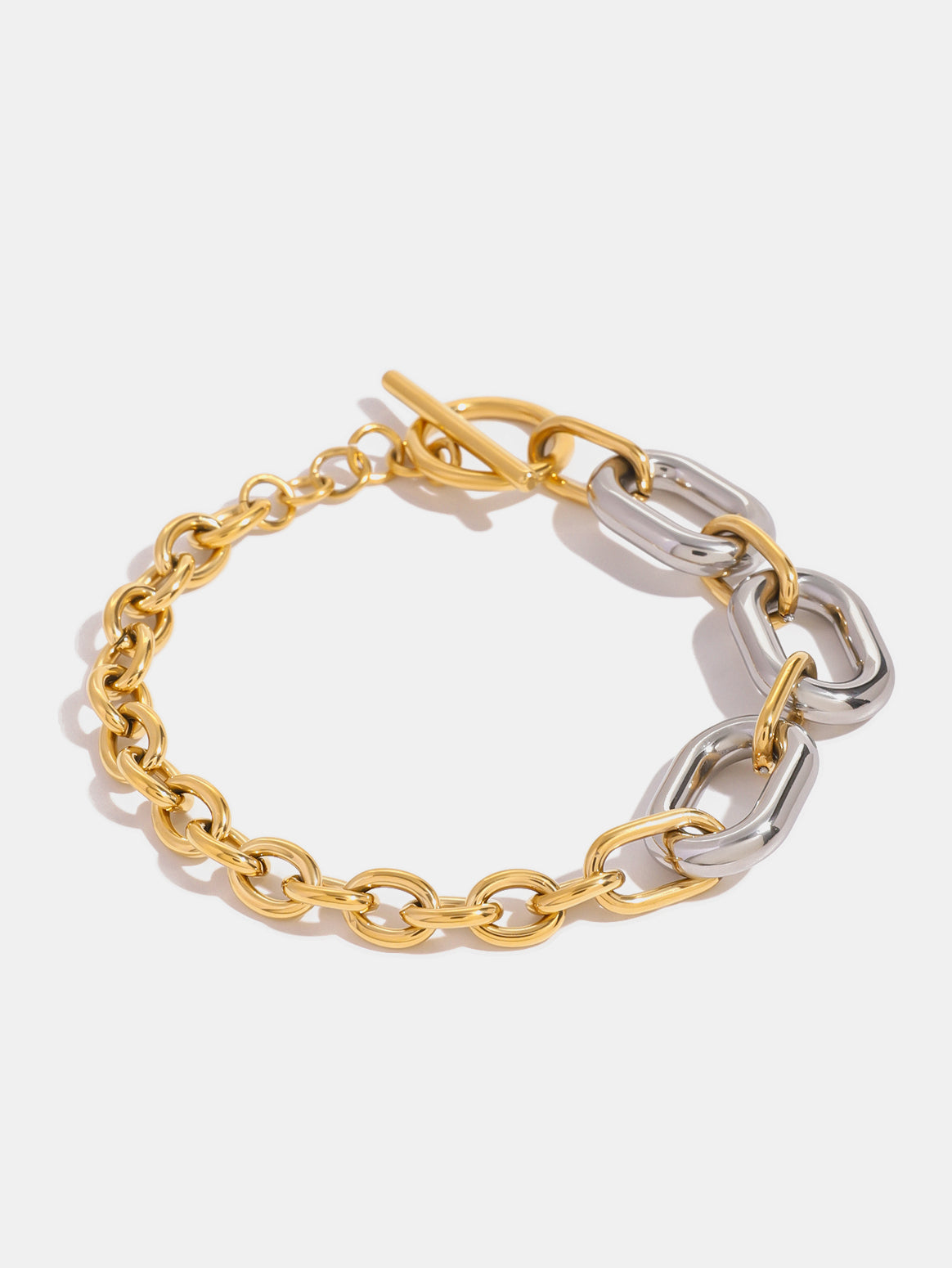 18K Gold-Plated Stainless Steel Chain Bracelet - Tigbul's Variety Fashion Shop