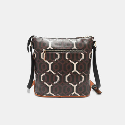 Nicole Lee USA Geometric Pattern Crossbody Bag - Tigbuls Variety Fashion