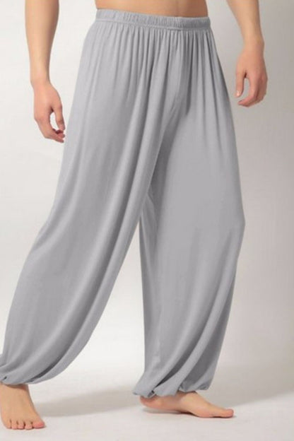 Men's Full Size Elastic Waist Pants Plus Size - Tigbul's Variety Fashion Shop