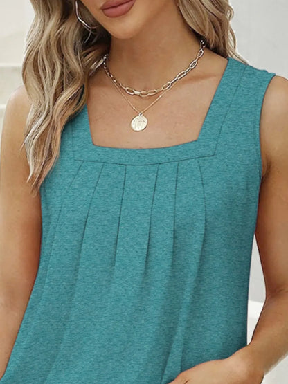 Square Neck Tank Top - Tigbul's Variety Fashion Shop