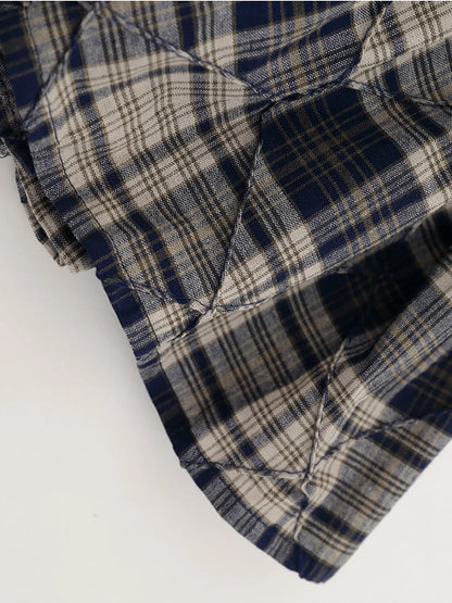 Drawstring Plaid Skort - Tigbul's Variety Fashion Shop