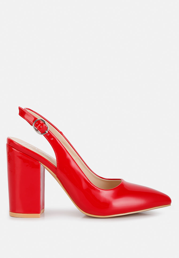 Dalaney Slingback High Block Sandals - Tigbul's Variety Fashion Shop