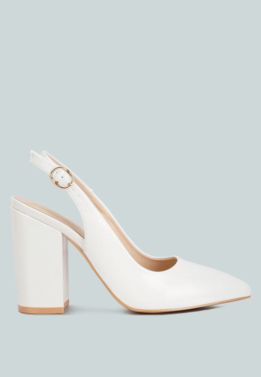 Dalaney Slingback High Block Sandals - Tigbul's Variety Fashion Shop