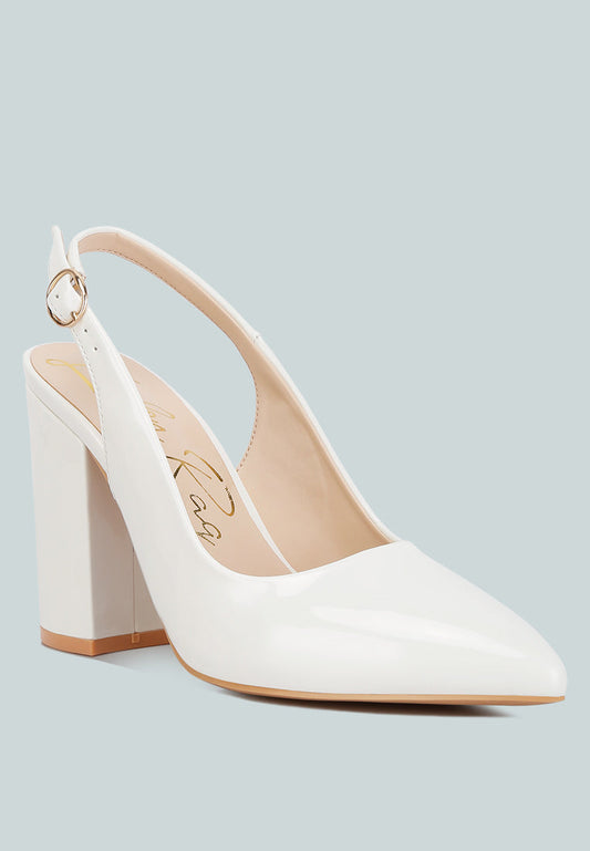 Dalaney Slingback High Block Sandals - Tigbul's Variety Fashion Shop