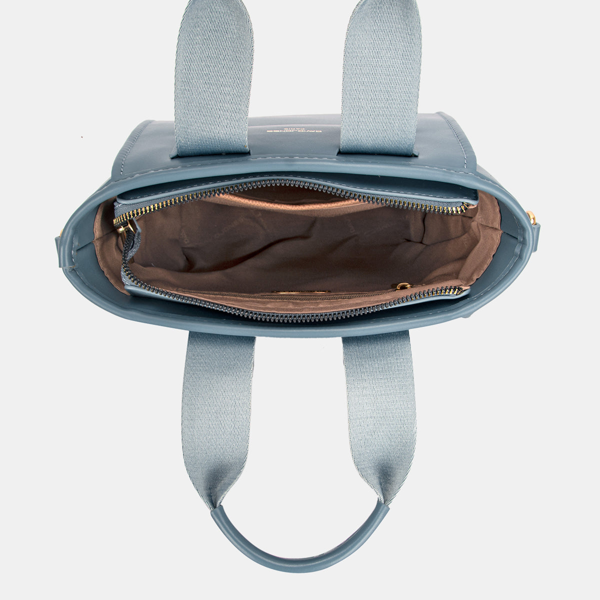 Small Handbag with Embossed Pattern Handles - Tigbul's Variety Fashion Shop