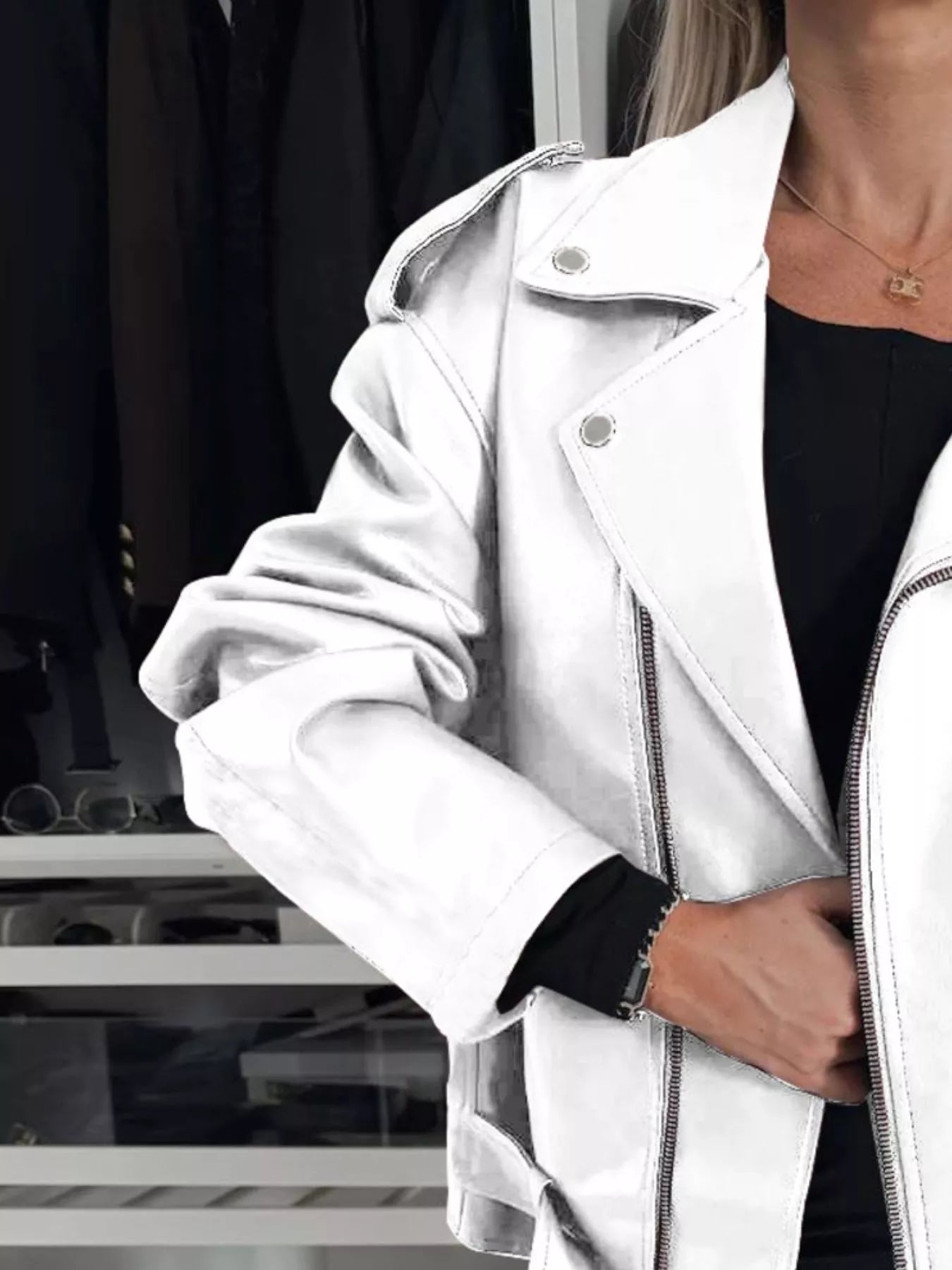 Full Size Zip Up Long Sleeve Jacket Plus Size - Tigbul's Variety Fashion Shop