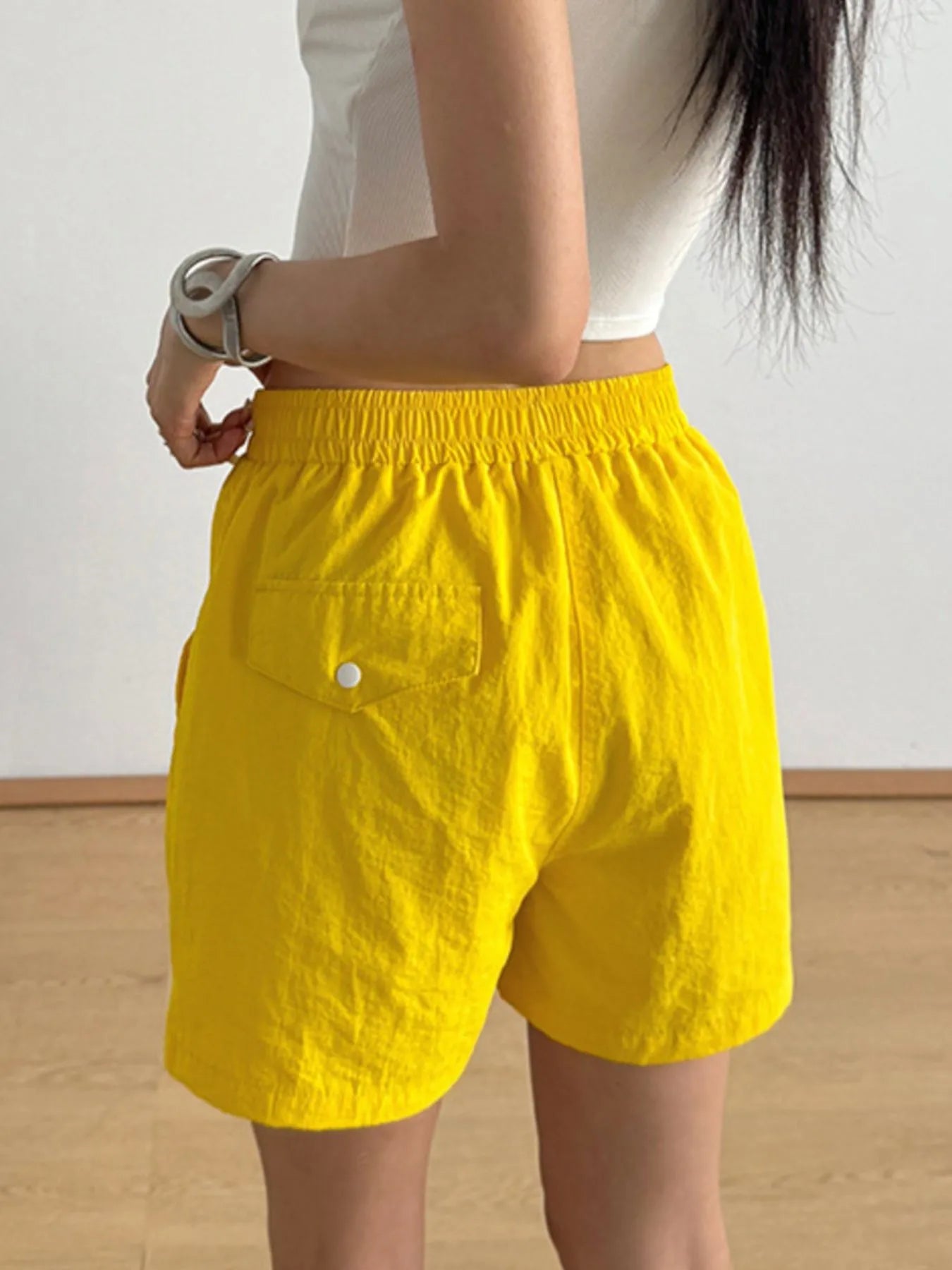 Elastic Waist Casual Shorts - Tigbul's Variety Fashion Shop