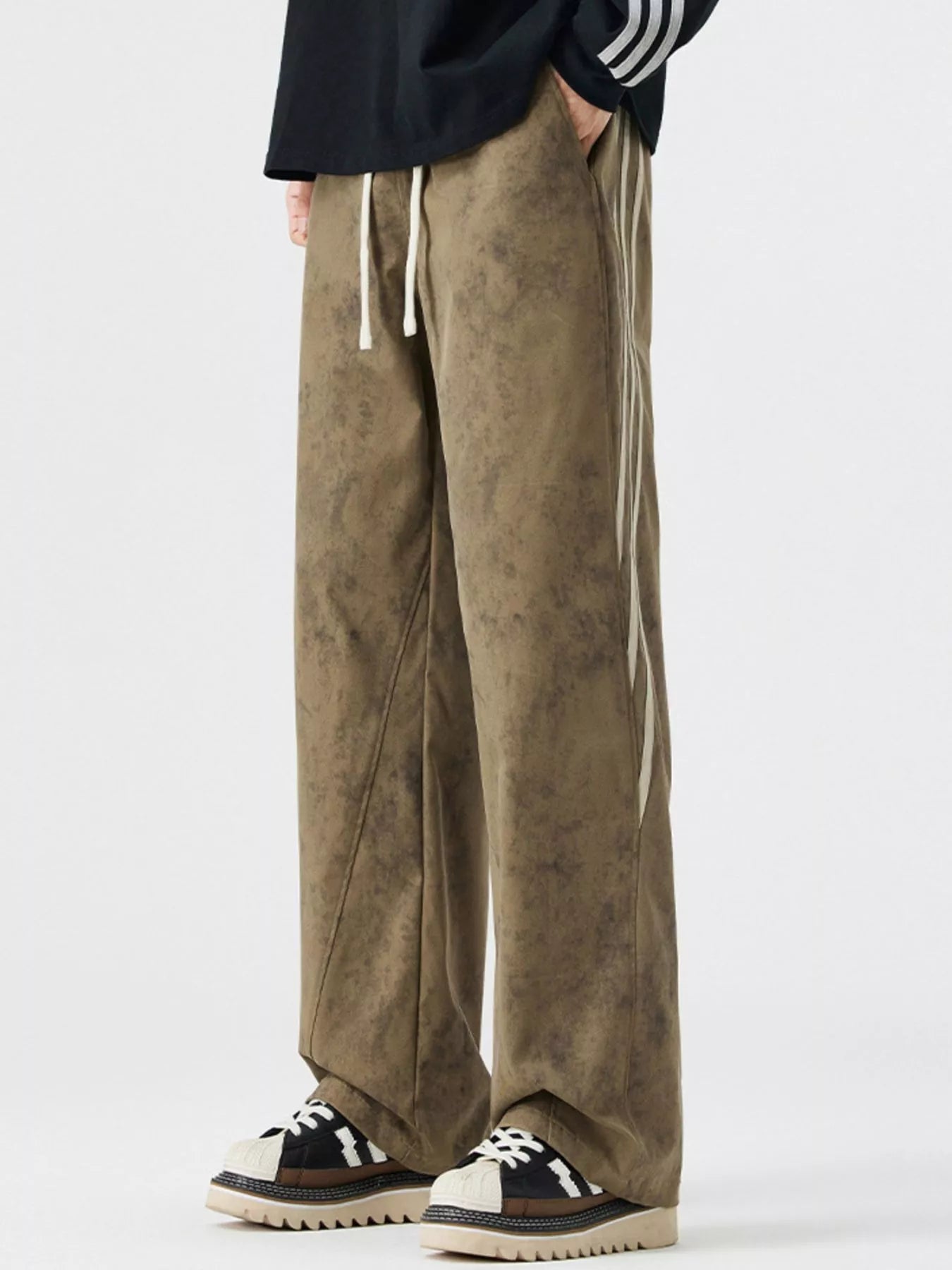 Men's Full Size Tie-Dye Wide-Leg Casual Pants Plus Size - Tigbul's Variety Fashion Shop
