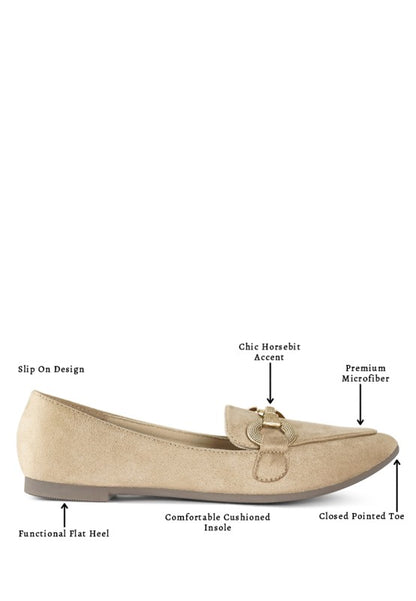 Fembot Horsebit Detail Flexible Loafers - Tigbul's Variety Fashion Shop