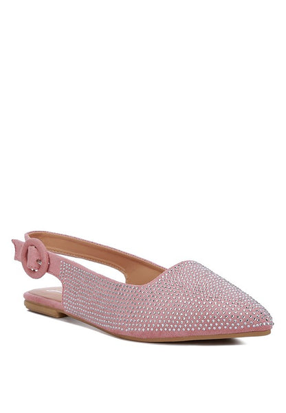 Jarisa Rhinestones Embellished Slingback Mules - Tigbul's Variety Fashion Shop