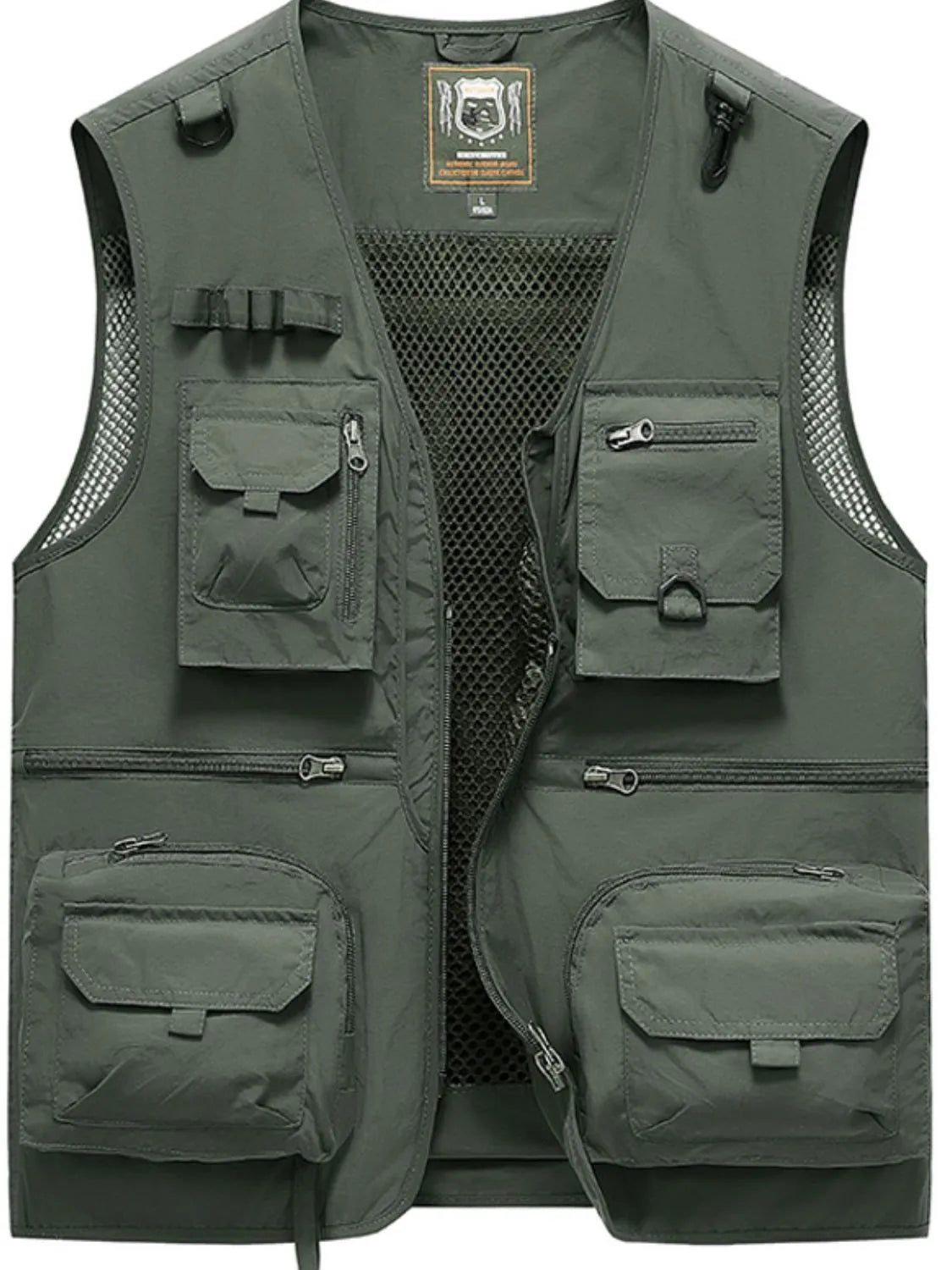 Men's Size Small to 6XL Zip Up Vest with Pockets Plus - Tigbul's Variety Fashion Shop