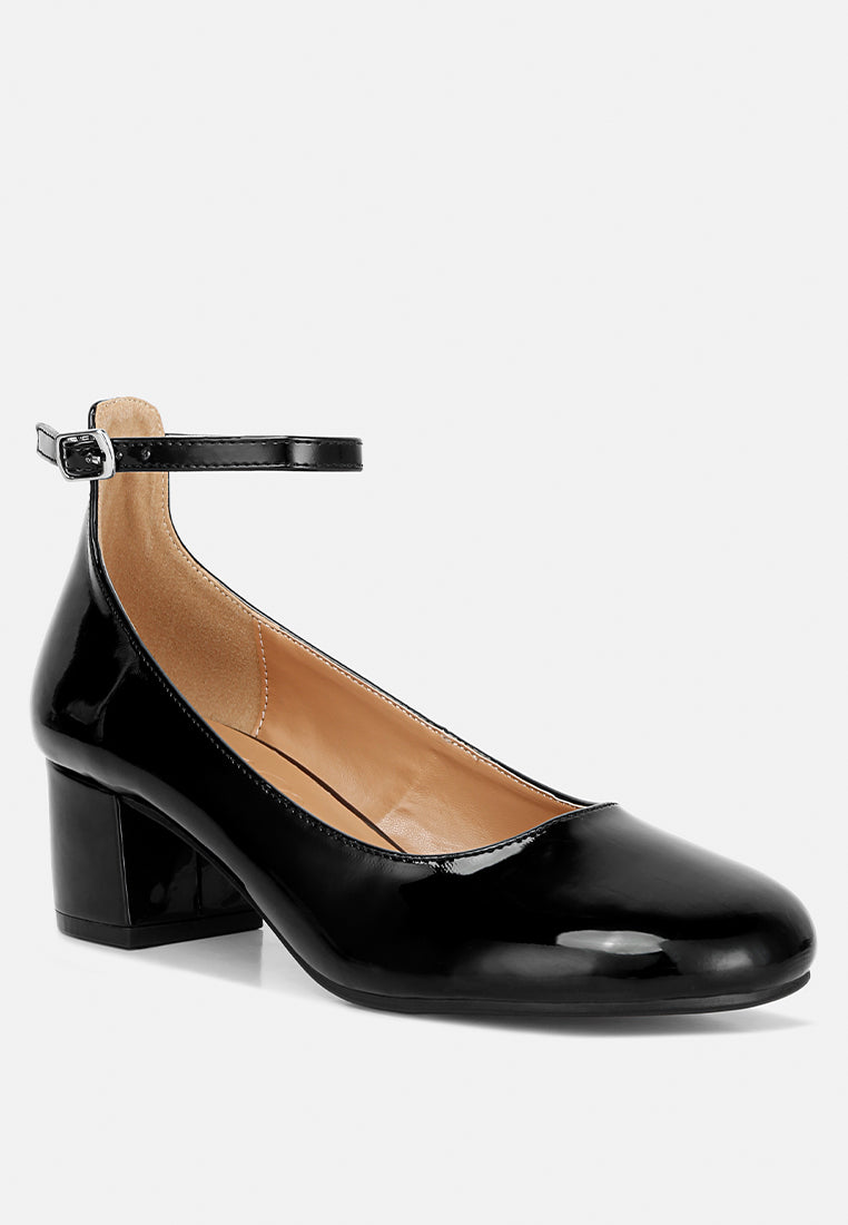 Debbie Ankle Strap Low Block Heel Sandals - Tigbul's Variety Fashion Shop
