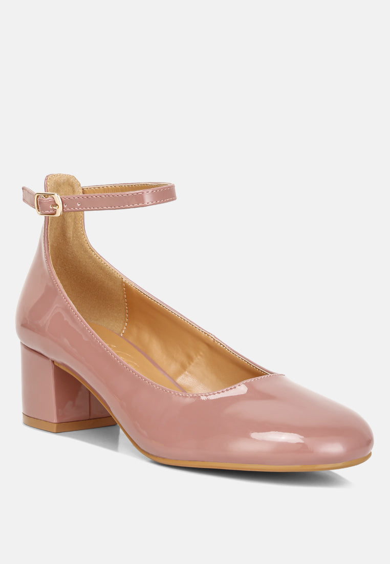 Debbie Ankle Strap Low Block Heel Sandals - Tigbul's Variety Fashion Shop
