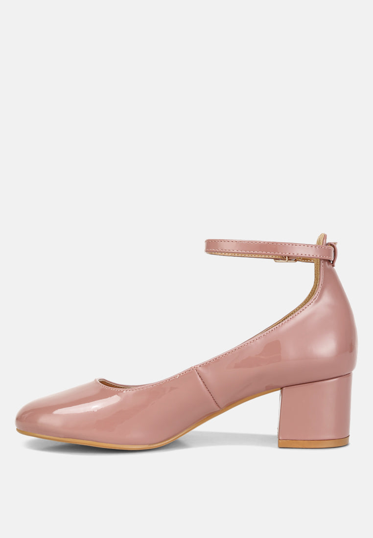 Debbie Ankle Strap Low Block Heel Sandals - Tigbul's Variety Fashion Shop