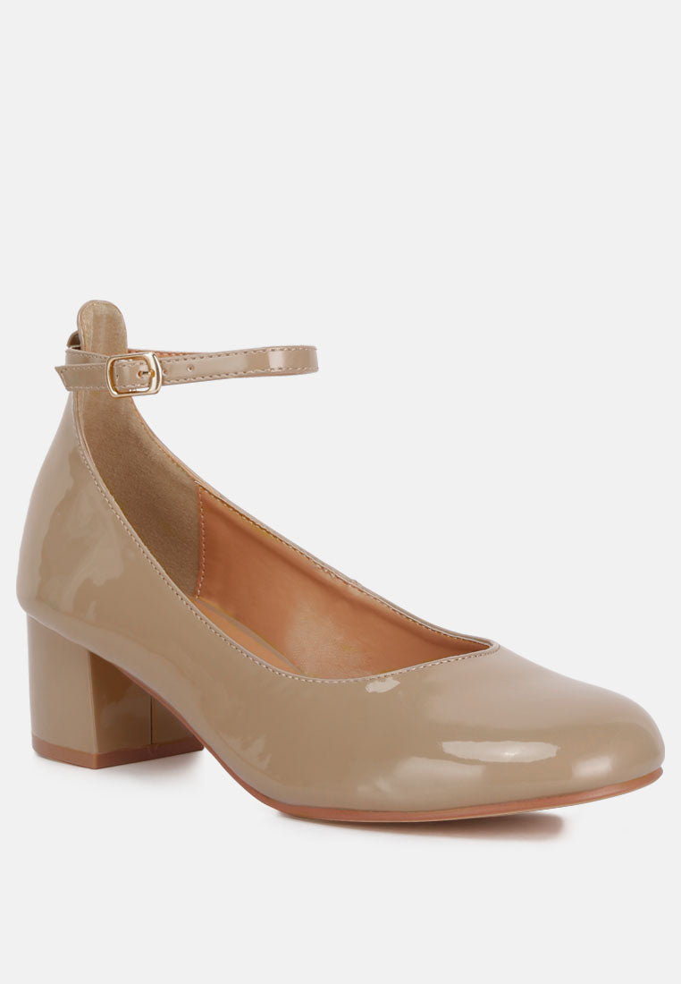 Debbie Ankle Strap Low Block Heel Sandals - Tigbul's Variety Fashion Shop