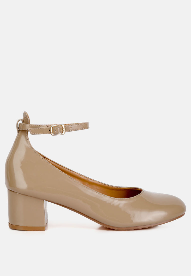 Debbie Ankle Strap Low Block Heel Sandals - Tigbul's Variety Fashion Shop