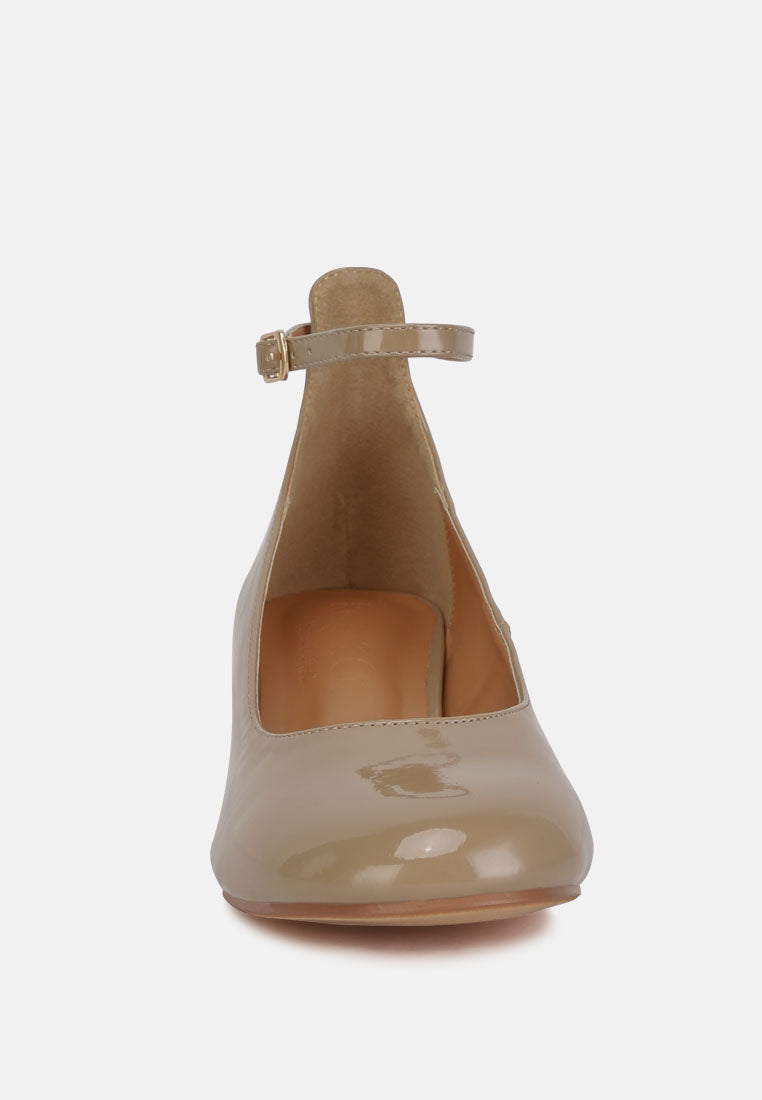 Debbie Ankle Strap Low Block Heel Sandals - Tigbul's Variety Fashion Shop