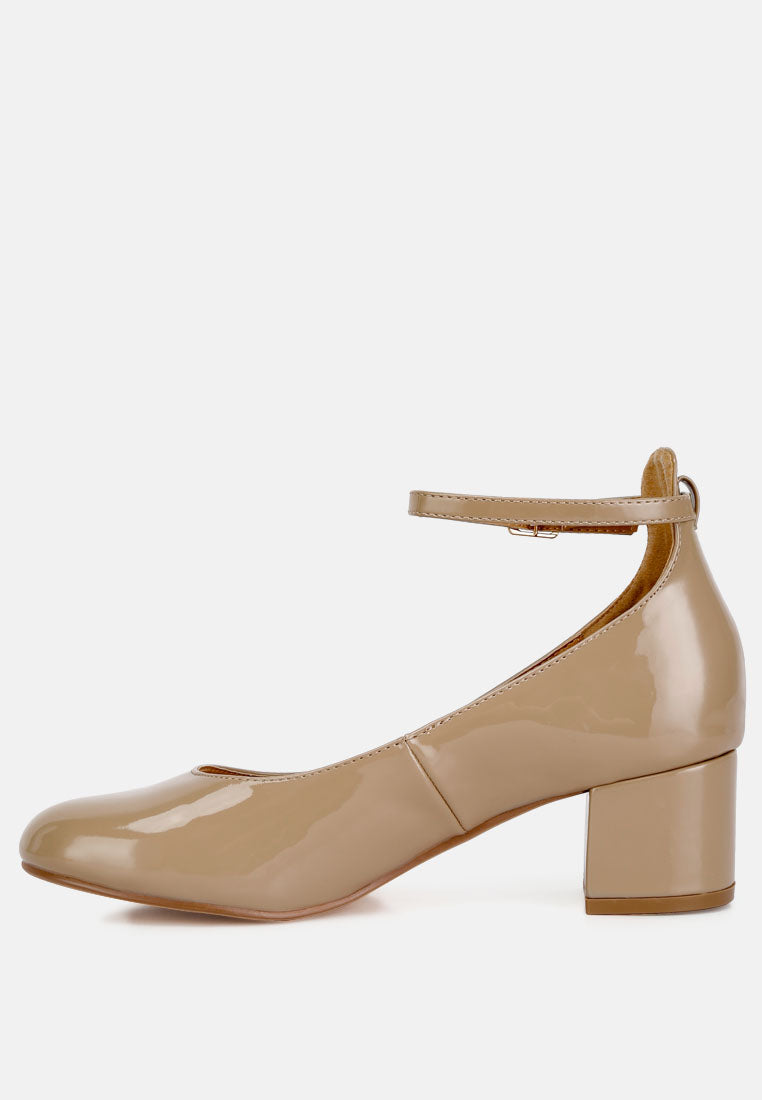 Debbie Ankle Strap Low Block Heel Sandals - Tigbul's Variety Fashion Shop
