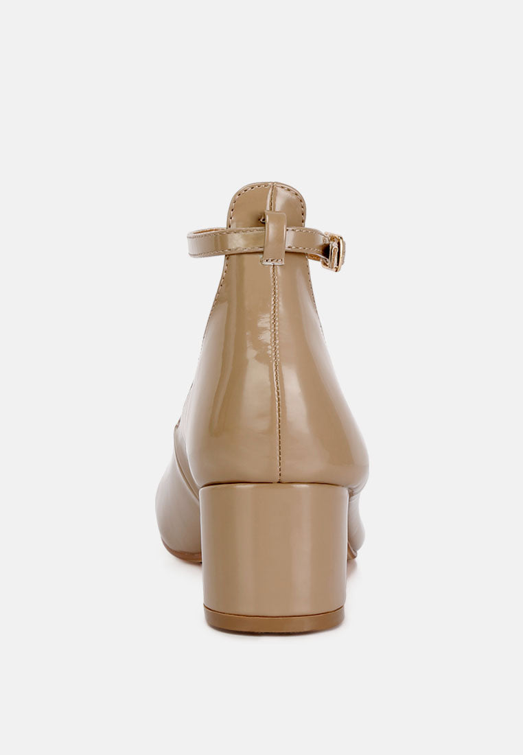 Debbie Ankle Strap Low Block Heel Sandals - Tigbul's Variety Fashion Shop